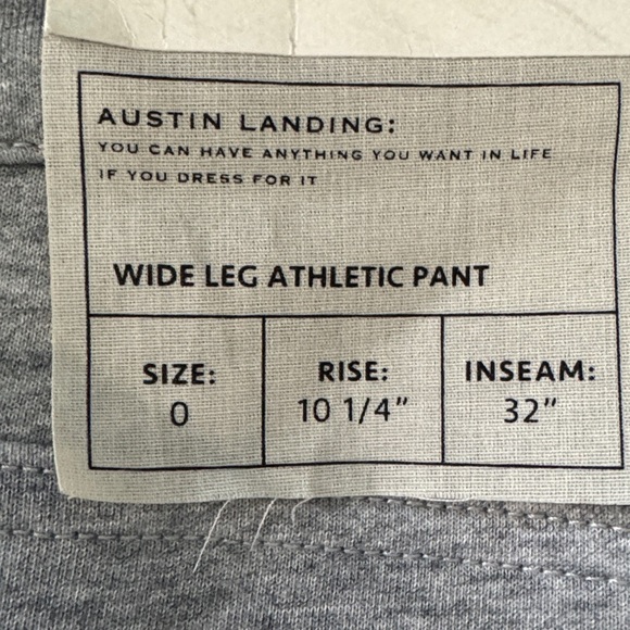 Austin Landing Women Blue Denim and Gray Sweats Flare Jeans NWT - Picture 12 of 12
